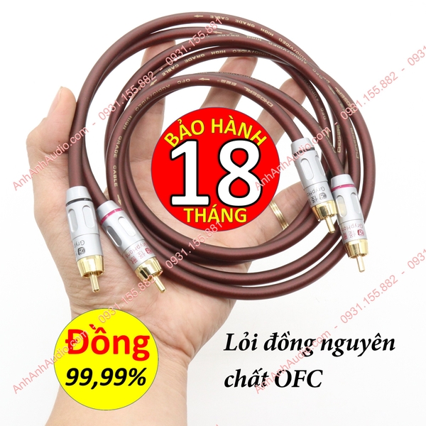 Dây av 4 đầu Choserl cao cấp , bh 18 tháng