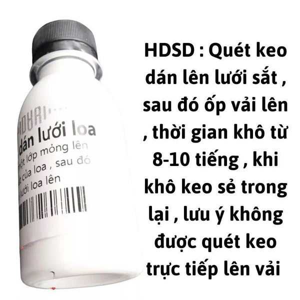 Keo dán lưới loa , dán ecang lưới loa , dán vải chống bụi lưới loa khi khô trong suốt