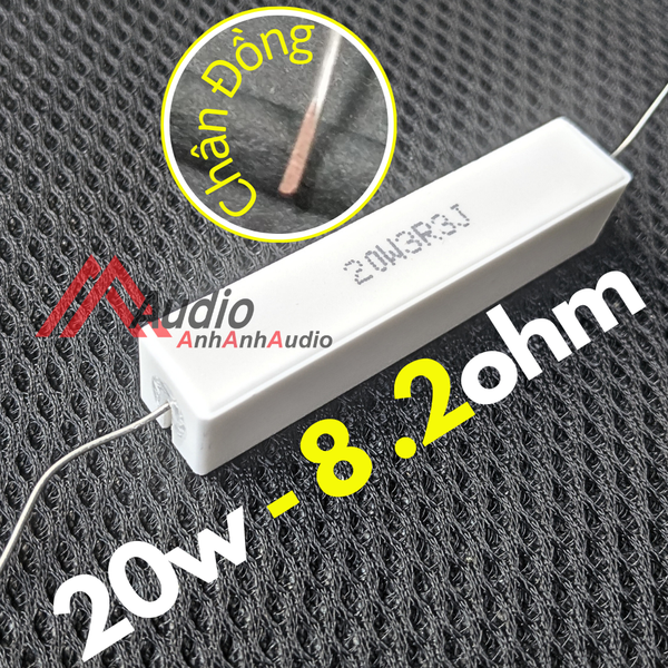 Điện Trở Sứ Râu Tròn Chân Đồng 20W