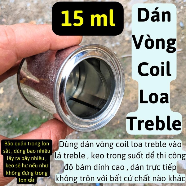 Keo dán vòng coil loa treble chuyên dụng trong suốt dể thi công bám dính và chịu nhiệt độ cao