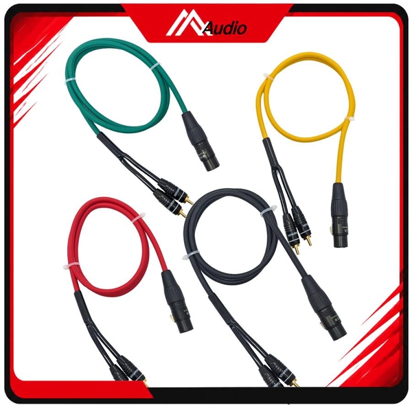 Dây Canon Cái Ra 2 Đầu AV (RCA) Hoa seᵰ