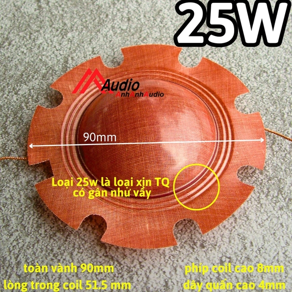 Coil loa phóng thanh , loa phường , 10w 15w 25w