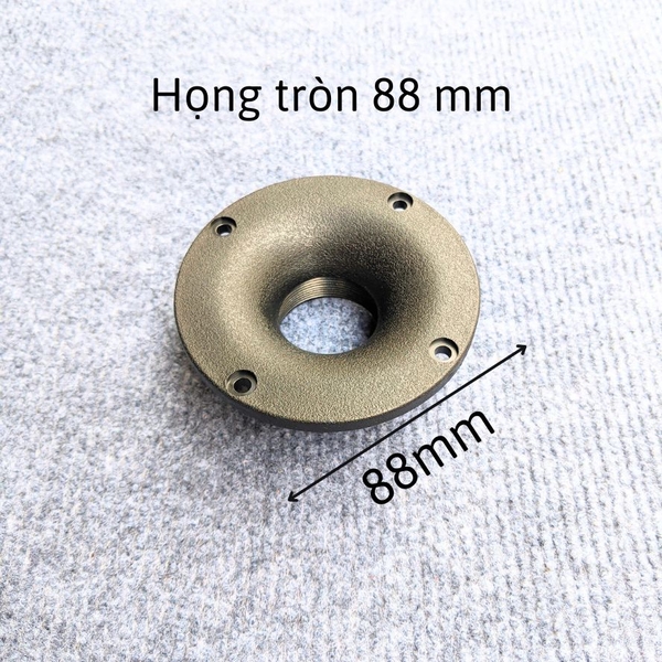 Họng treble tròn 88m ren 34mm