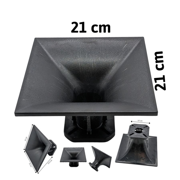 Họng Treble Phi Thuyền Vuông 21x21 cm