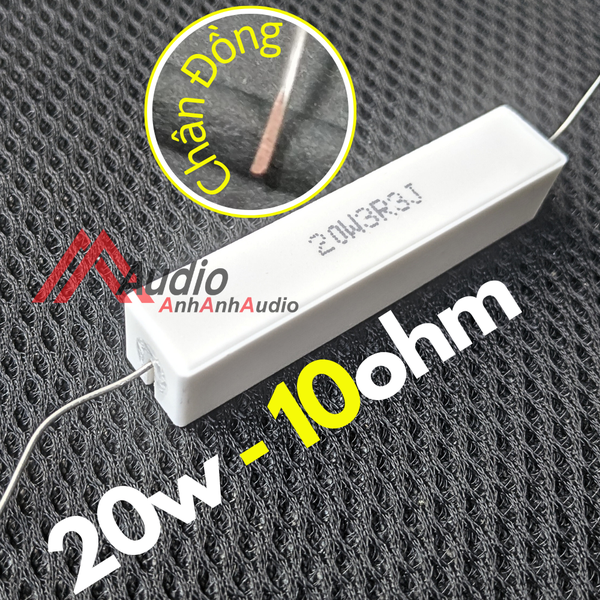 Điện Trở Sứ Râu Tròn Chân Đồng 20W
