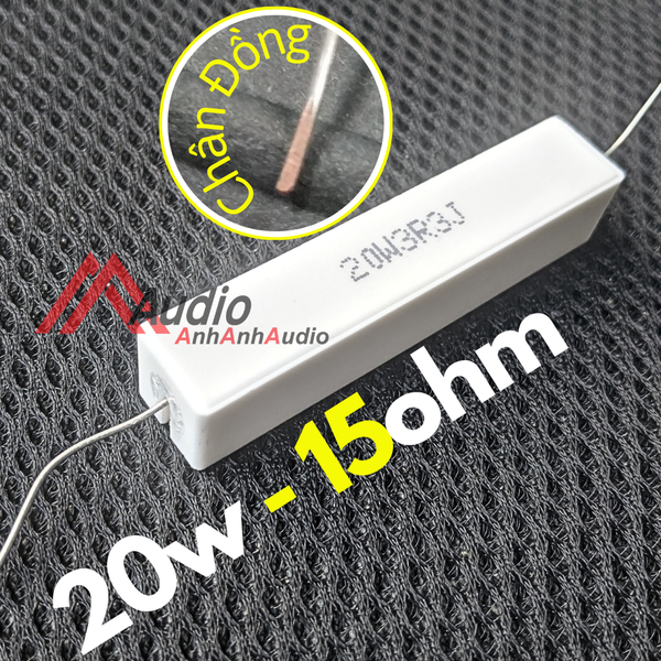 Điện Trở Sứ Râu Tròn Chân Đồng 20W