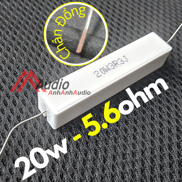 Điện Trở Sứ Râu Tròn Chân Đồng 20W