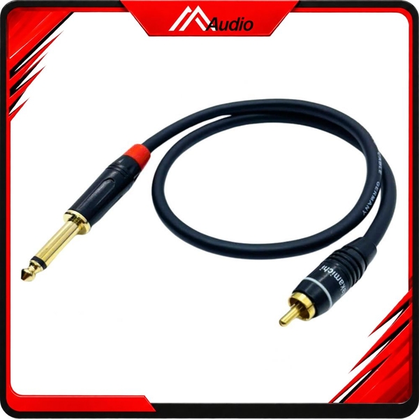Dây RCA (AV) Ra Jack 6 ly Mono Đực Thẳng