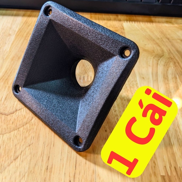 Họng treble vuông 10 cm ( Đo thực tế 9.5 cm ) Ren 34 mm