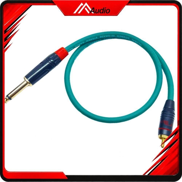 Dây RCA (AV) Ra Jack 6 ly Mono Đực Thẳng