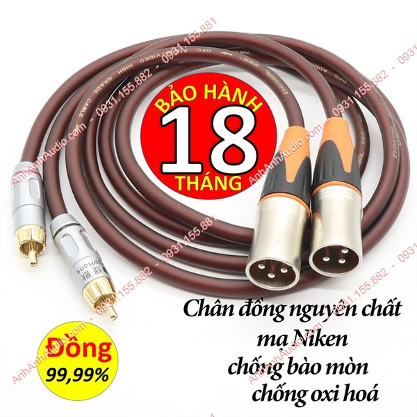 Dây canon đực ra AV Choserl cao cấp