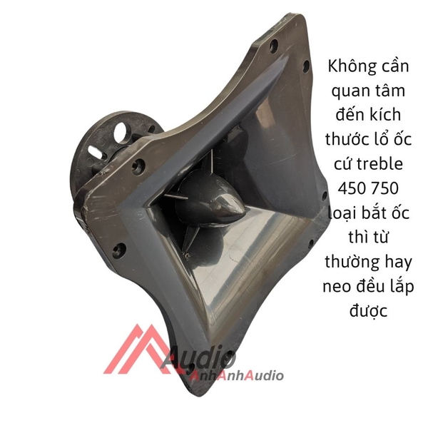 họng treble 750 hỏa tiển khuyết , 23 x 23 cm