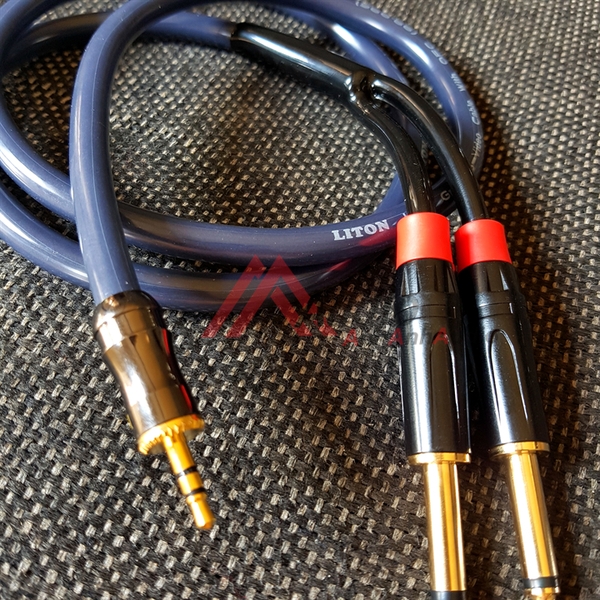 Cáp 3.5 ra 2 đầu 6 ly Liton , Giá 01 sợi