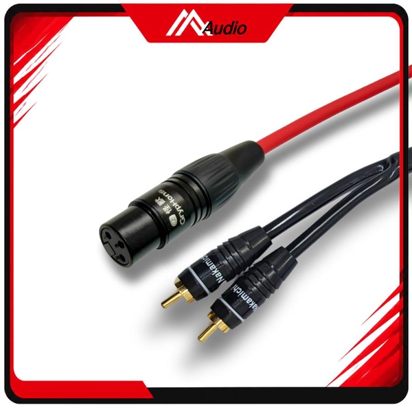 Dây Canon Cái Ra 2 Đầu AV (RCA) Hoa seᵰ