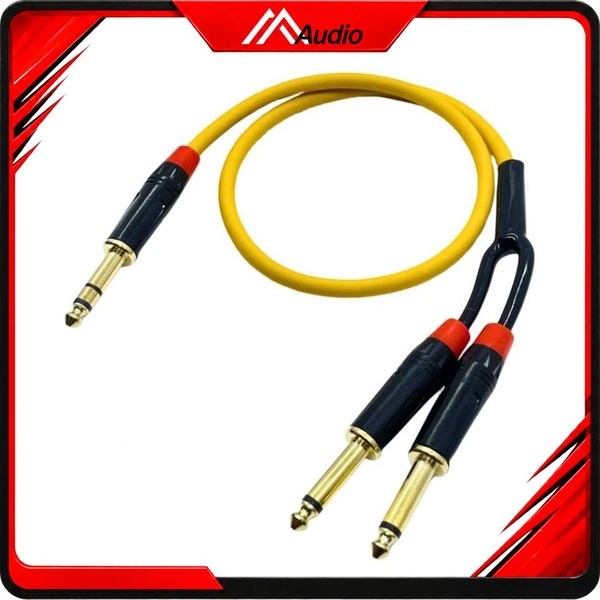 Dây 6 Ly Stereo Ra 2 Đầu 6 Ly Mono Thẳng