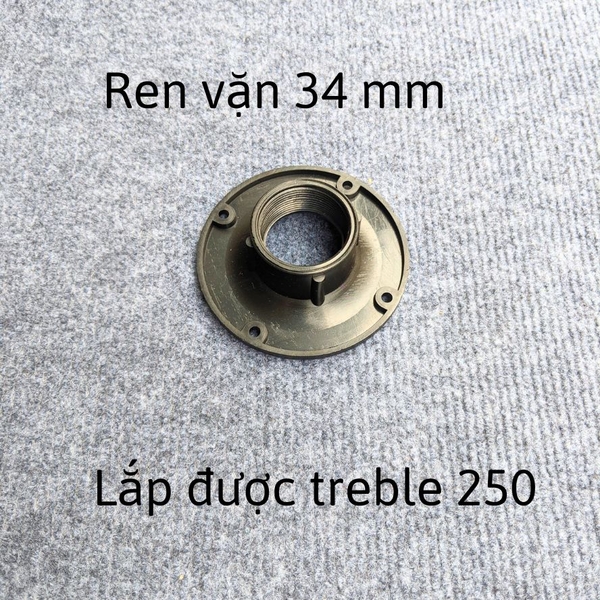 Họng treble tròn 88m ren 34mm