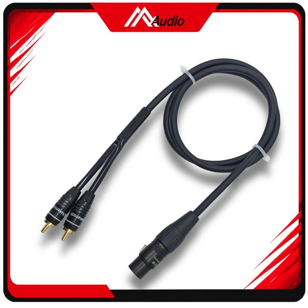 Dây Canon Cái Ra 2 Đầu AV (RCA) Hoa seᵰ
