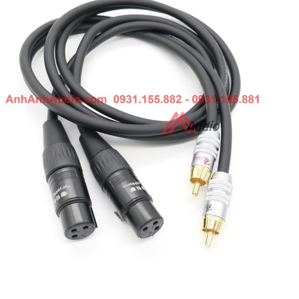Dây Canon Cái ra AV Canare , Giá 2 sợi như hình