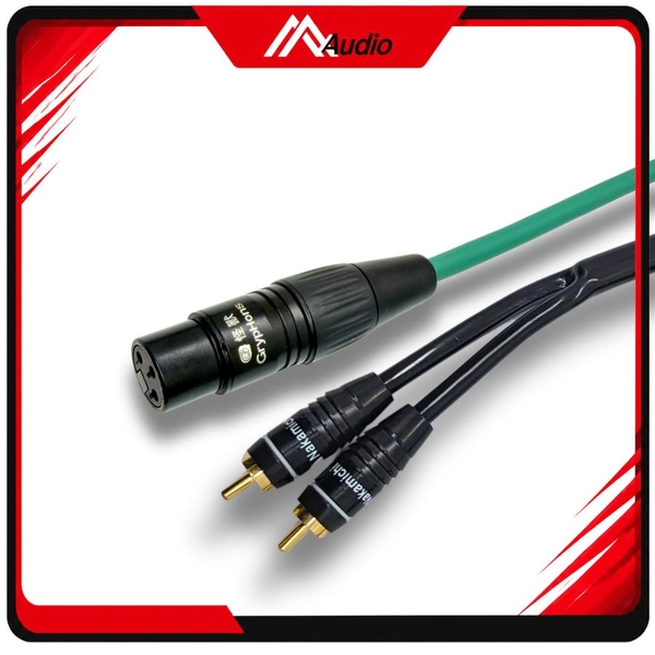 Dây Canon Cái Ra 2 Đầu AV (RCA) Hoa seᵰ