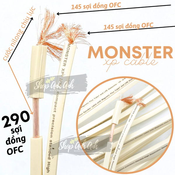 Dây Loa Monster Trắng Lõi 1.0mm và 1.5mm
