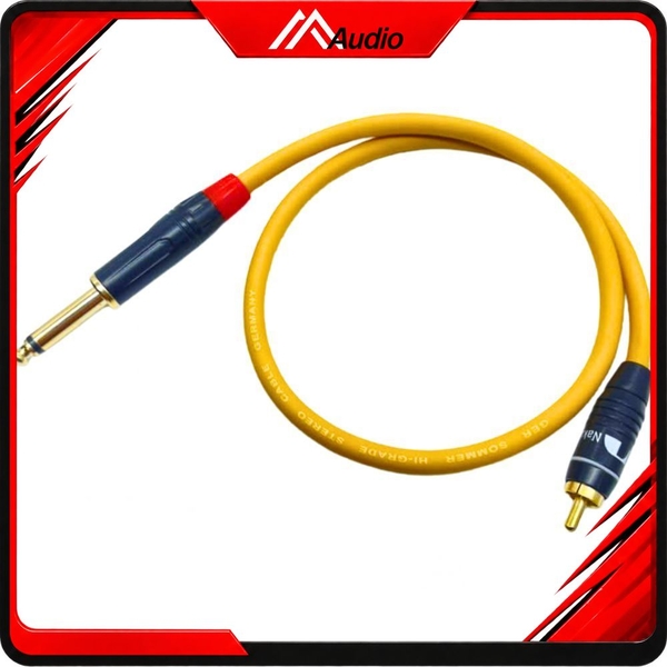 Dây RCA (AV) Ra Jack 6 ly Mono Đực Thẳng