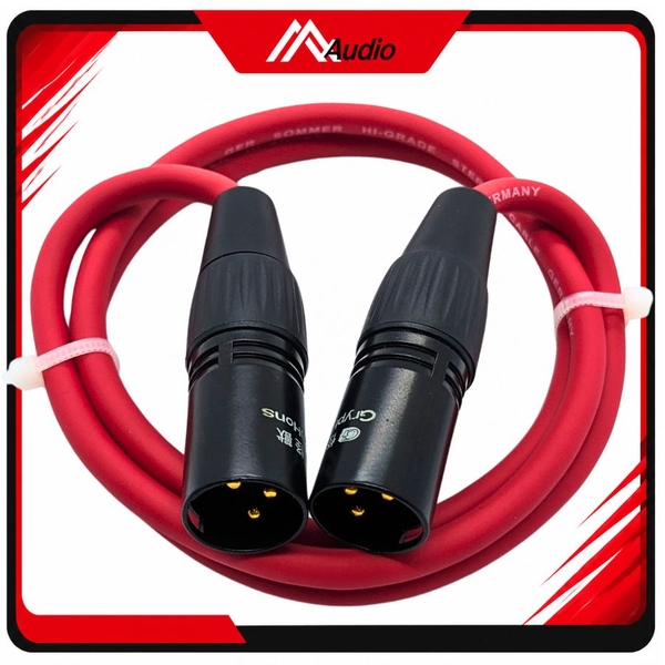 Dây Canon Đực Ra Canon Đực (2x XLR Male)