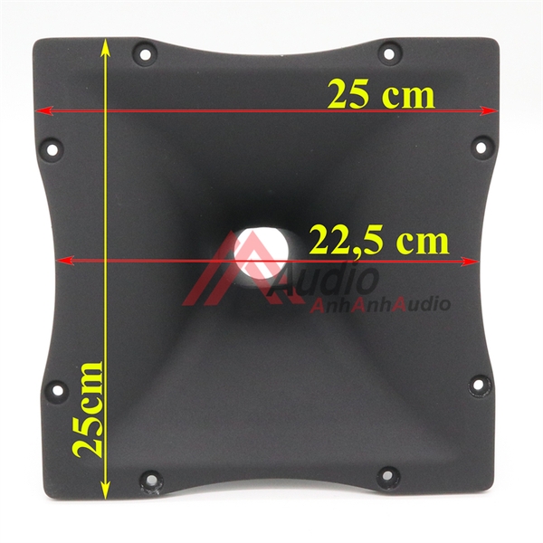 Họng treble 750 nhôm kích thước 25 x 25 khuyết