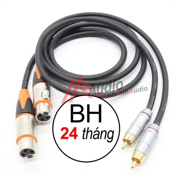 Dây Canon Cái ra AV , 02 sợi dài 1 mét