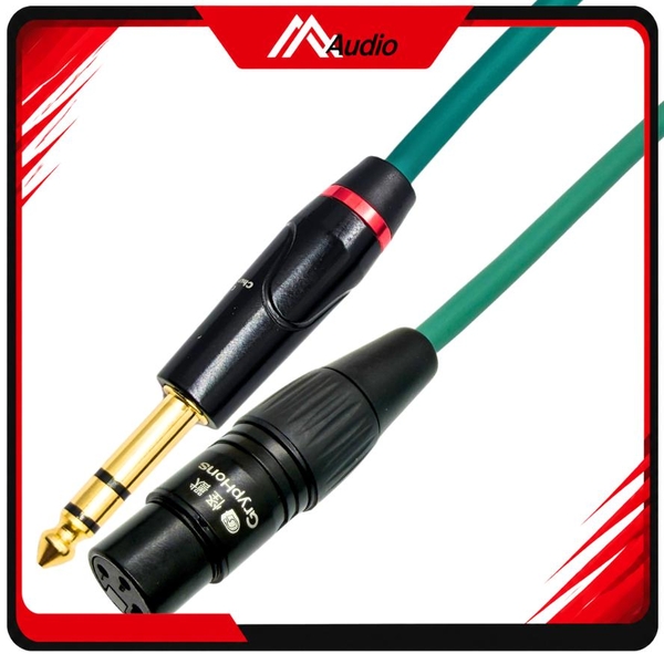 Dây Canon Cái ra 6 Ly Stereo