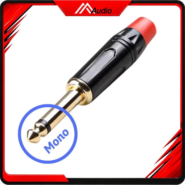 Dây 1 Đầu 6.35mm Mono Thẳng Ra 2 Đầu 6.35mm Mono Thẳng