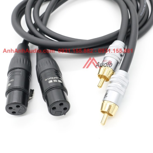 Dây Canon Cái ra AV Canare , Giá 2 sợi như hình