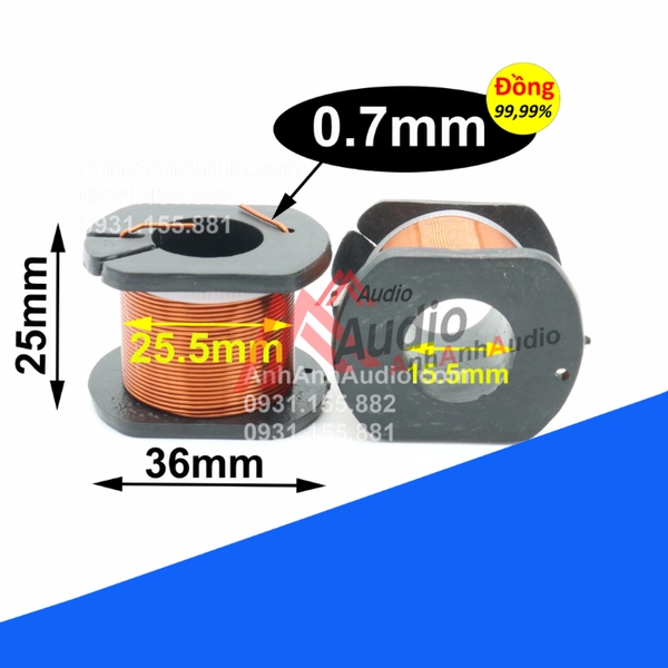 Cuộn cảm cao 20 dây đồng 0.7
