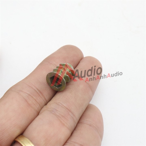 Tán cấy , ốc cấy ren M5 M6 có vành đóng loa thùng , linh kiện đóng loa , 01 cái