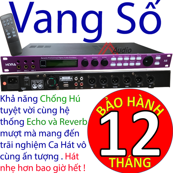 Vang Số Chống hú X6 KoRa dòng MIxer số chuyên nghiệp