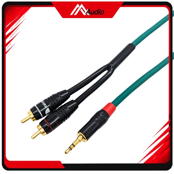 Dây Phát Nhạc 3.5mm ra 2 AV (RCA)