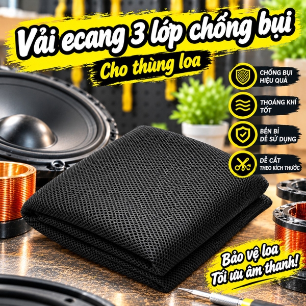 Vải E Căng Bọc Loa, Lưới Loa Chống Bụi loại vải lưới