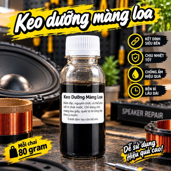 Keo dưỡng màng loa bass chống nước