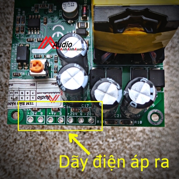 Mạch nguồn vang số , vang cơ , controller , PA , Mixer