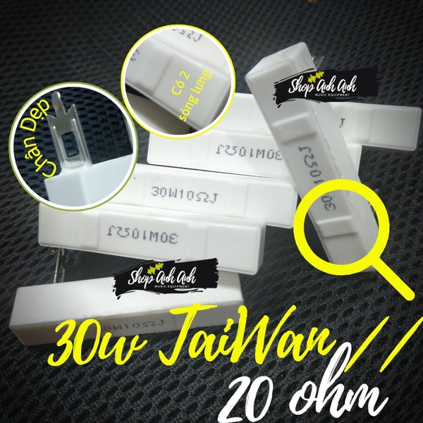 Trở sứ 30w đài loan có 2 sóng lưng