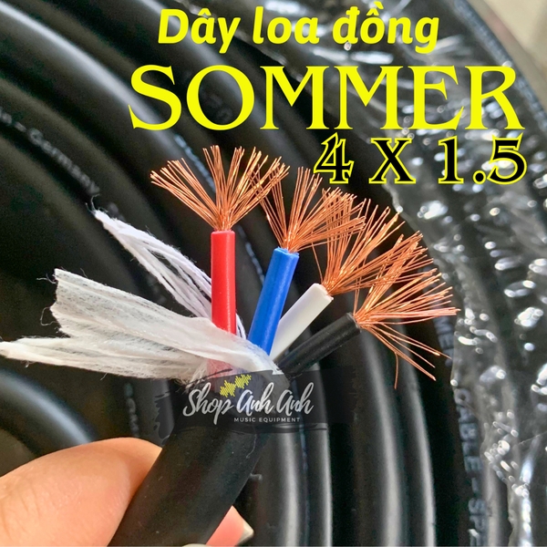 Dây Loa 4 Lõi Sommer - Chất Lượng Cao, Giá 01 Mét