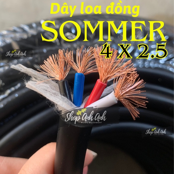 Dây Loa 4 Lõi Sommer - Chất Lượng Cao, Giá 01 Mét