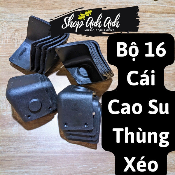 ốp góc thùng loa cao su dẻo , bộ 16 cái