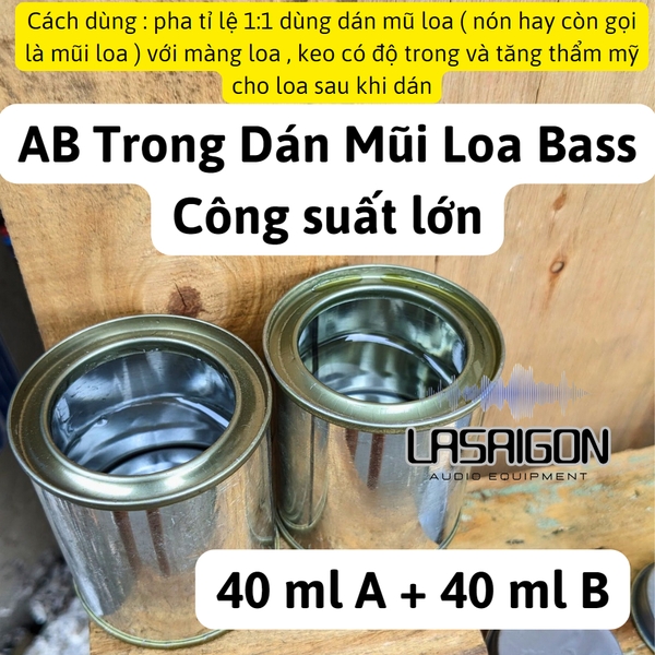 Keo AB Trong Dán mũi loa