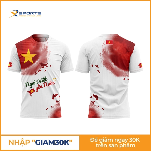 Áo chạy bộ nam nữ Người Việt yêu nước MS253