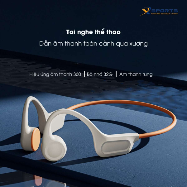 TAI NGHE BLUETOOTH DẪN XƯƠNG X15 32G CHỐNG RƠI - MS265