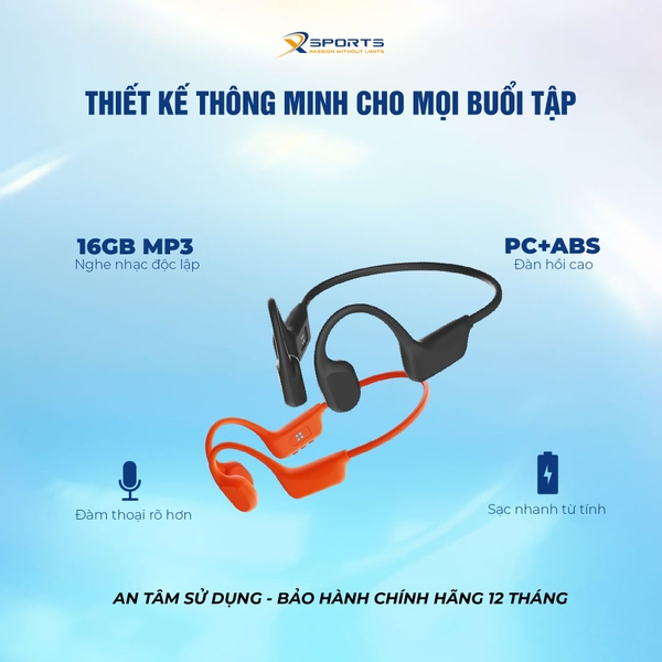 TAI NGHE THỂ THAO X10 PRO- BƠI LỘI, ĐẠP XE, CHẠY BỘ, TẬP GYM.