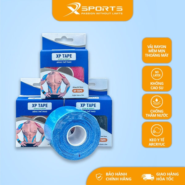 Băng Dán Cơ Thể Thao Cao Cấp XP TAPE - Trợ Thủ Đắc Lực Cho Mọi Bộ Môn Thể Thao