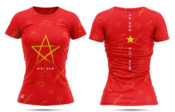 Áo chạy bộ nam nữ Tự hào Việt Nam MS327