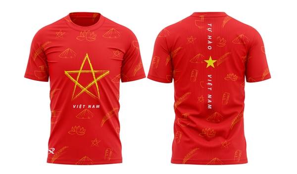 Áo chạy bộ nam nữ Tự hào Việt Nam MS327