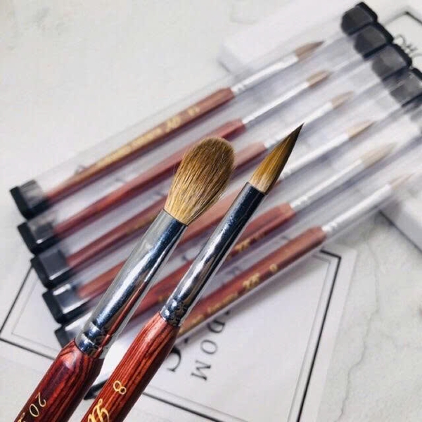 Cọ đắp bột hot trend giúp thợ nail thao tác nhanh, dễ tán bột mịn